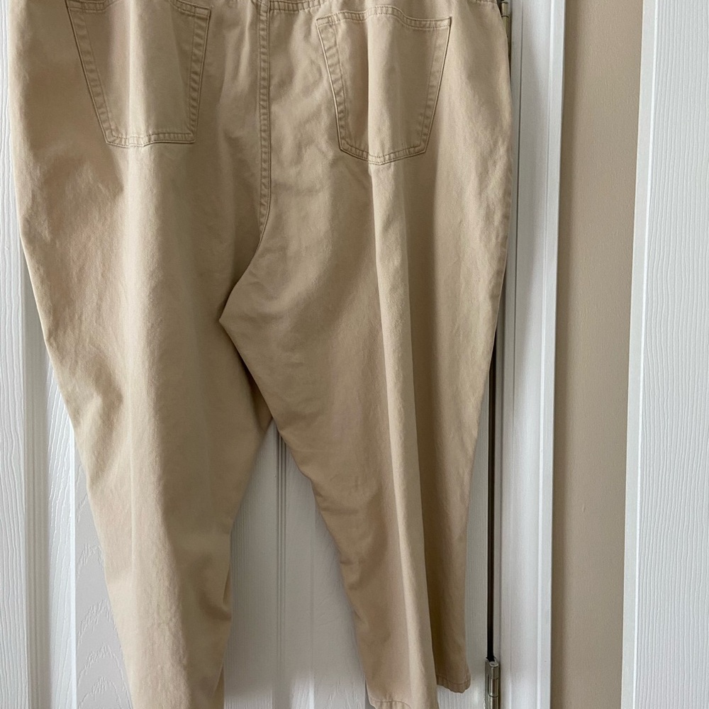 3 Pair of Ralph Lauren Women’s Capris Sz 20W Blue, Khaki, Olive - Picture 13 of 16
